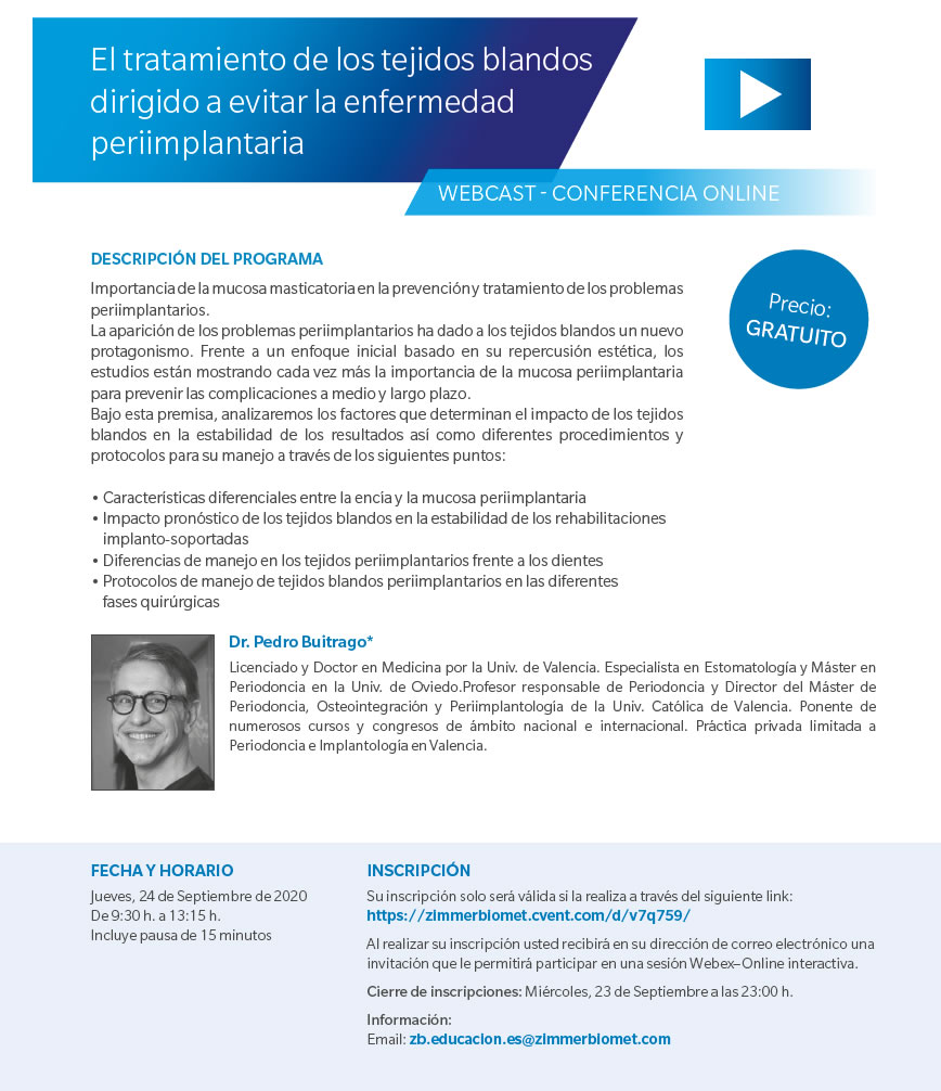 El Tratamiento de los tejidos blandos dirigido a evitar la enfermedad periimplantaria